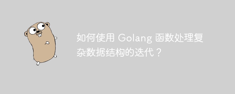 如何使用 Golang 函数处理复杂数据结构的迭代？