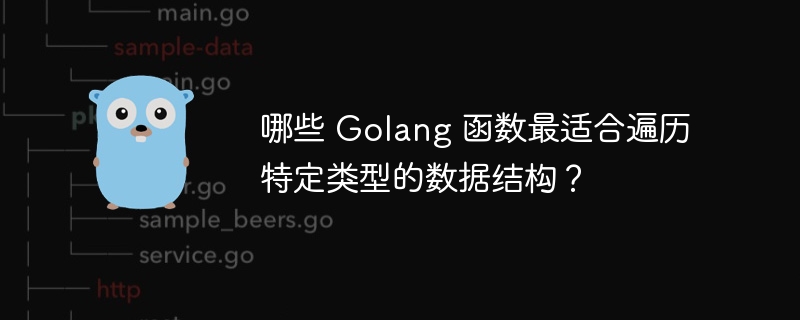 哪些 Golang 函数最适合遍历特定类型的数据结构？