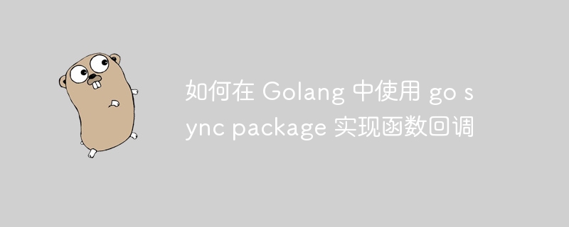 如何在 Golang 中使用 go sync package 实现函数回调