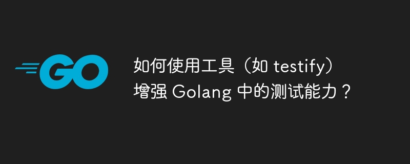 如何使用工具（如 testify）增强 Golang 中的测试能力？