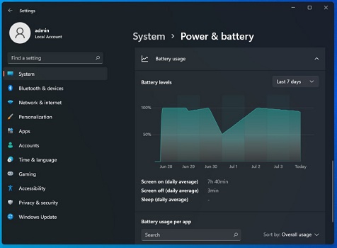 Win11怎么查看电池 win11查看电脑电池情况方法