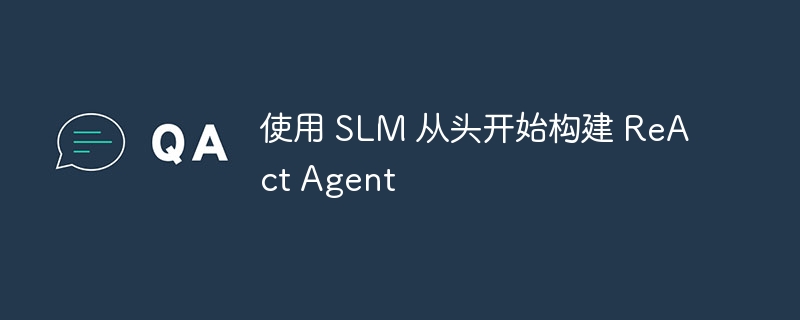 使用 SLM 从头开始​​构建 ReAct Agent