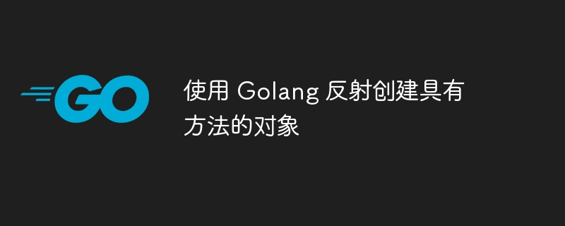 使用 Golang 反射创建具有方法的对象