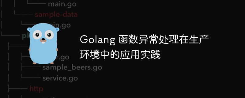 Golang 函数异常处理在生产环境中的应用实践