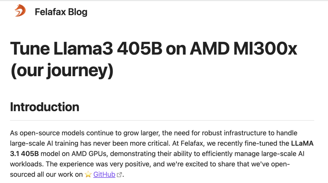 微调大模型，AMD MI300X就够了！跟着这篇博客微调Llama 3.1 405B，效果媲美H100