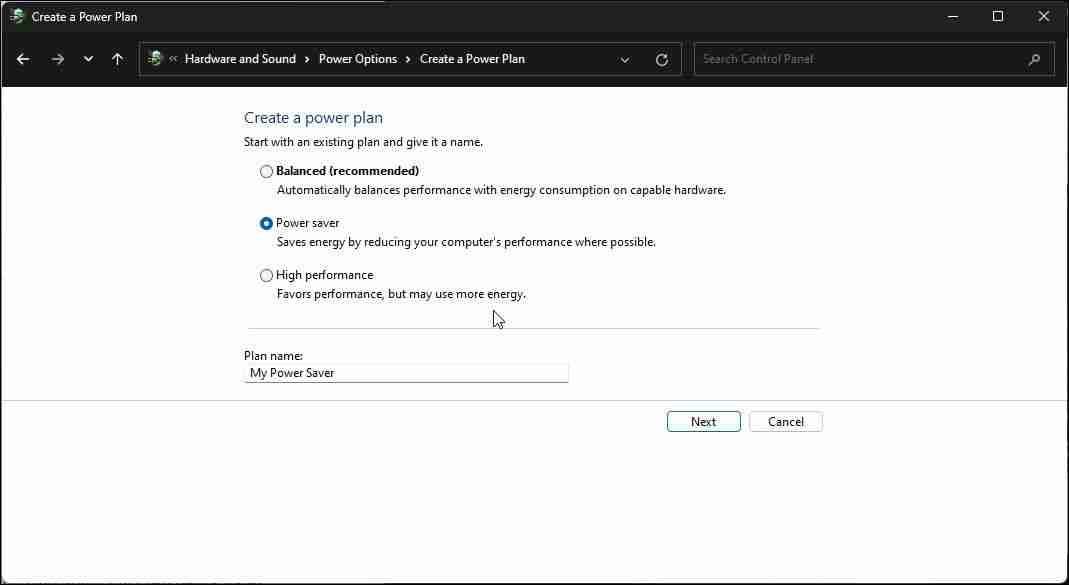 如何在Windows 11上恢复丢失的默认电源计划
