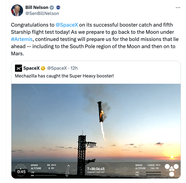 首次！SpaceX完成「筷子夹火箭」式星舰回收，马斯克8年前设想成真