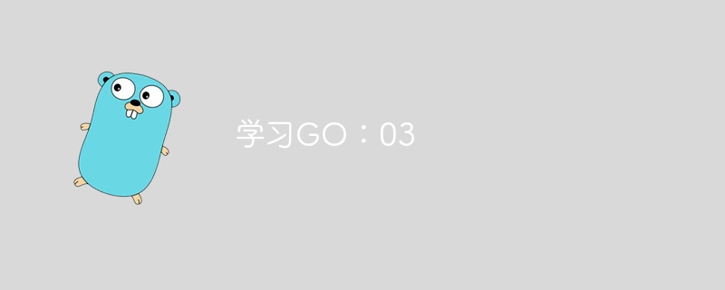 学习GO：03