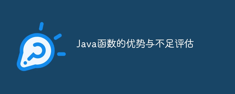 Java函数的优势与不足评估