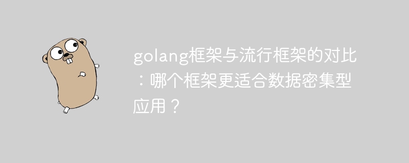 golang框架与流行框架的对比：哪个框架更适合数据密集型应用？