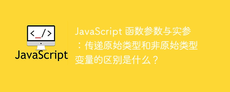 JavaScript 函数参数与实参：传递原始类型和非原始类型变量的区别是什么？