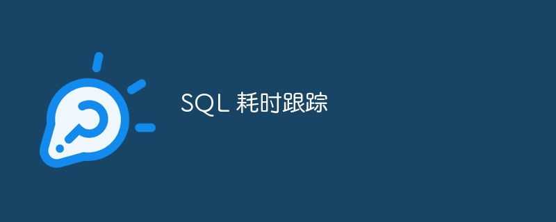 SQL 耗时跟踪