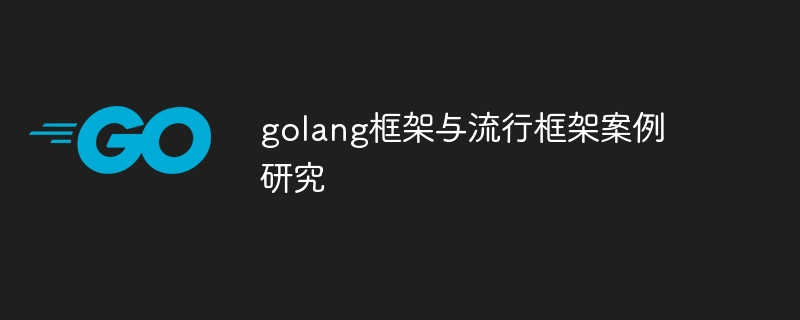 golang框架与流行框架案例研究