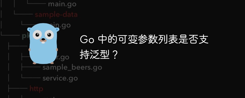 Go 中的可变参数列表是否支持泛型？