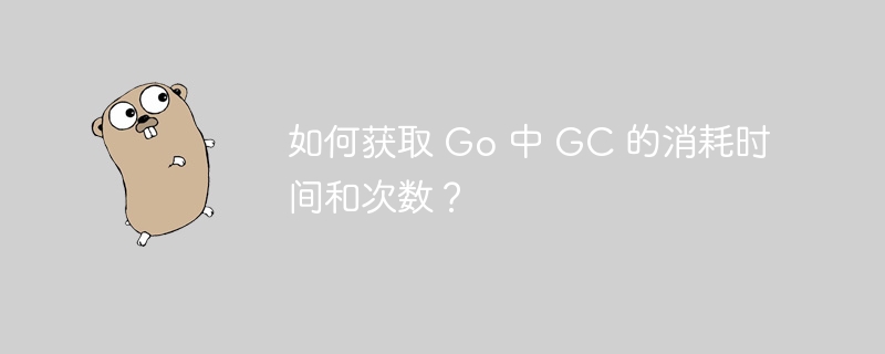 如何获取 Go 中 GC 的消耗时间和次数？