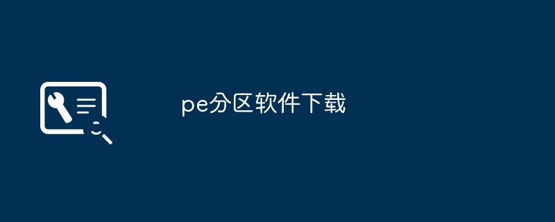 pe分区软件下载