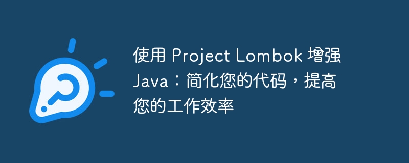 使用 Project Lombok 增强 Java：简化您的代码，提高您的工作效率