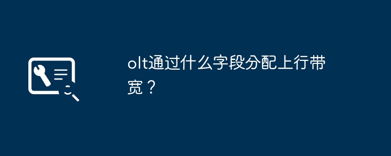 olt通过什么字段分配上行带宽？