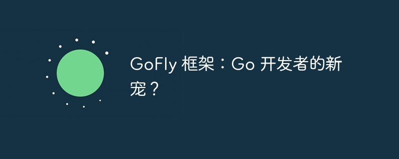 GoFly 框架：Go 开发者的新宠？
