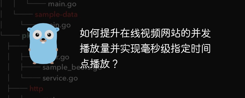 如何提升在线视频网站的并发播放量并实现毫秒级指定时间点播放？