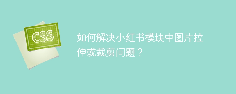 如何解决小红书模块中图片拉伸或裁剪问题？