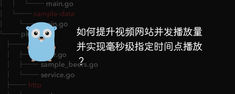 如何提升视频网站并发播放量并实现毫秒级指定时间点播放？