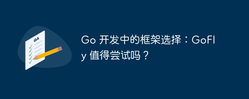 Go 开发中的框架选择：GoFly 值得尝试吗？