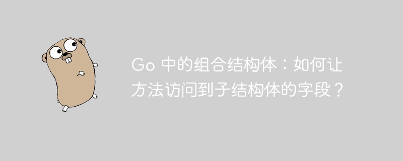 Go 中的组合结构体：如何让方法访问到子结构体的字段？