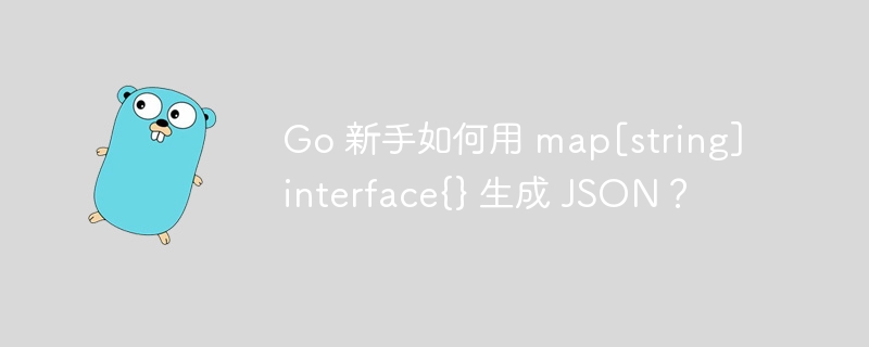 Go 新手如何用 map[string]interface{} 生成 JSON？