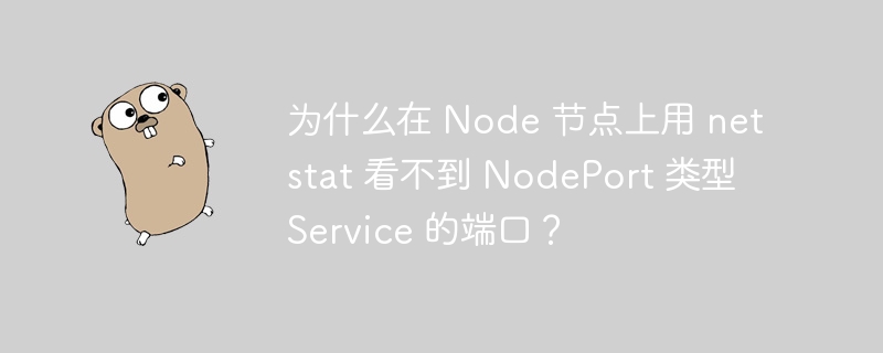 为什么在 Node 节点上用 netstat 看不到 NodePort 类型 Service 的端口？