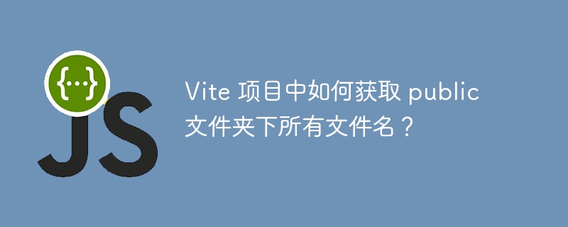 Vite 项目中如何获取 public 文件夹下所有文件名？