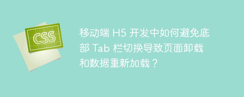 移动端 H5 开发中如何避免底部 Tab 栏切换导致页面卸载和数据重新加载？