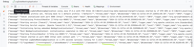 使用正则表达式在java中使用logstash logback屏蔽日志