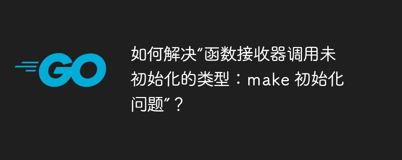 如何解决“函数接收器调用未初始化的类型：make 初始化问题”？