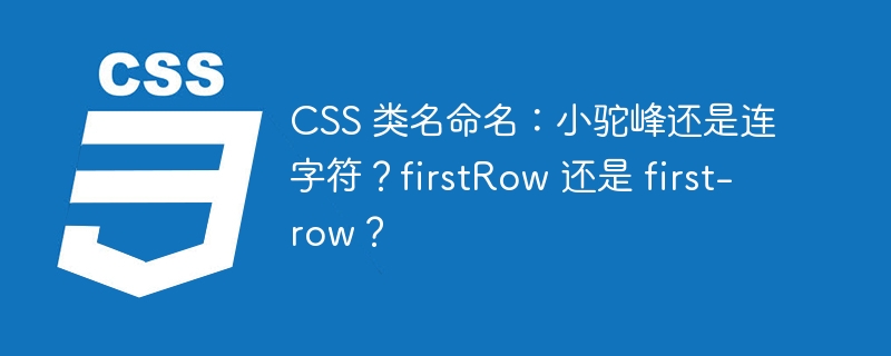 CSS 类名命名：小驼峰还是连字符？firstRow 还是 first-row？