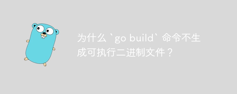 为什么 `go build` 命令不生成可执行二进制文件？