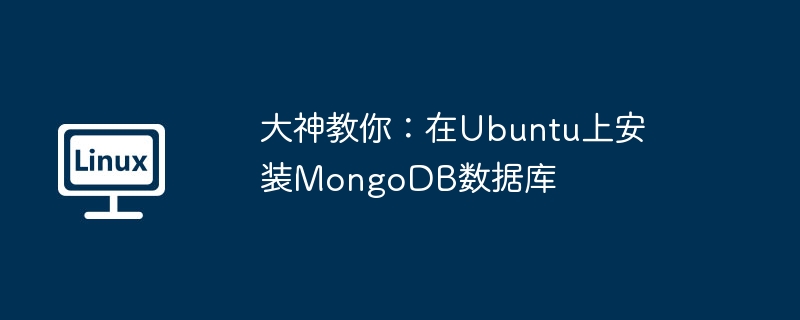 大神教你：在Ubuntu上安装MongoDB数据库