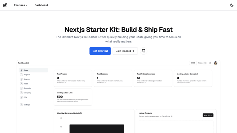 顶级笔-来源 Nextjs Boilerplates/Starter