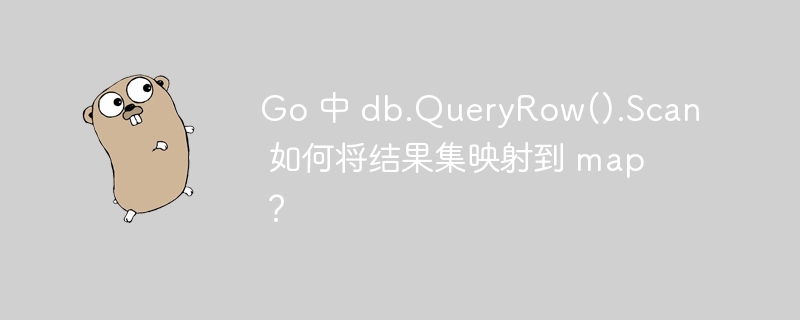 Go 中 db.QueryRow().Scan 如何将结果集映射到 map？