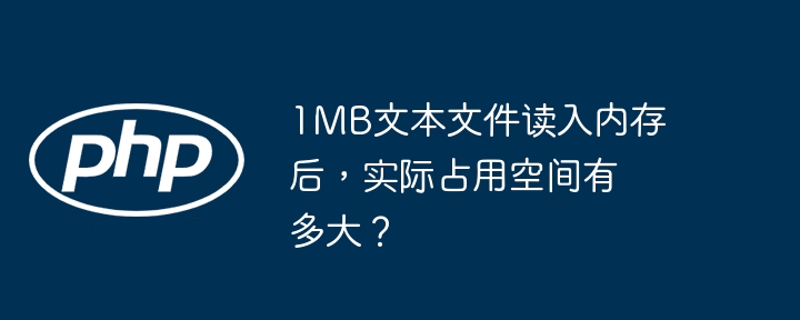 1MB文本文件读入内存后，实际占用空间有多大？