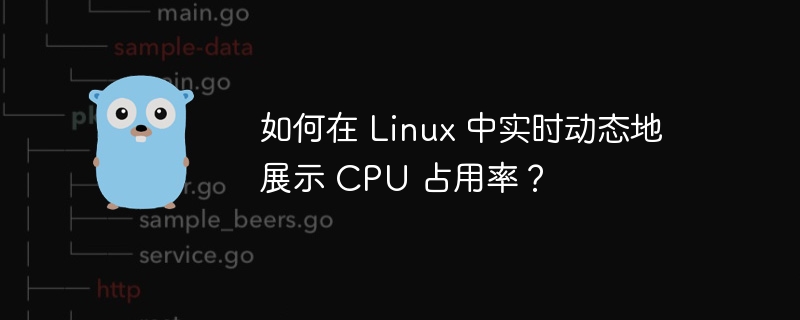 如何在 Linux 中实时动态地展示 CPU 占用率？