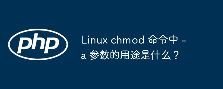 Linux chmod 命令中 -a 参数的用途是什么？