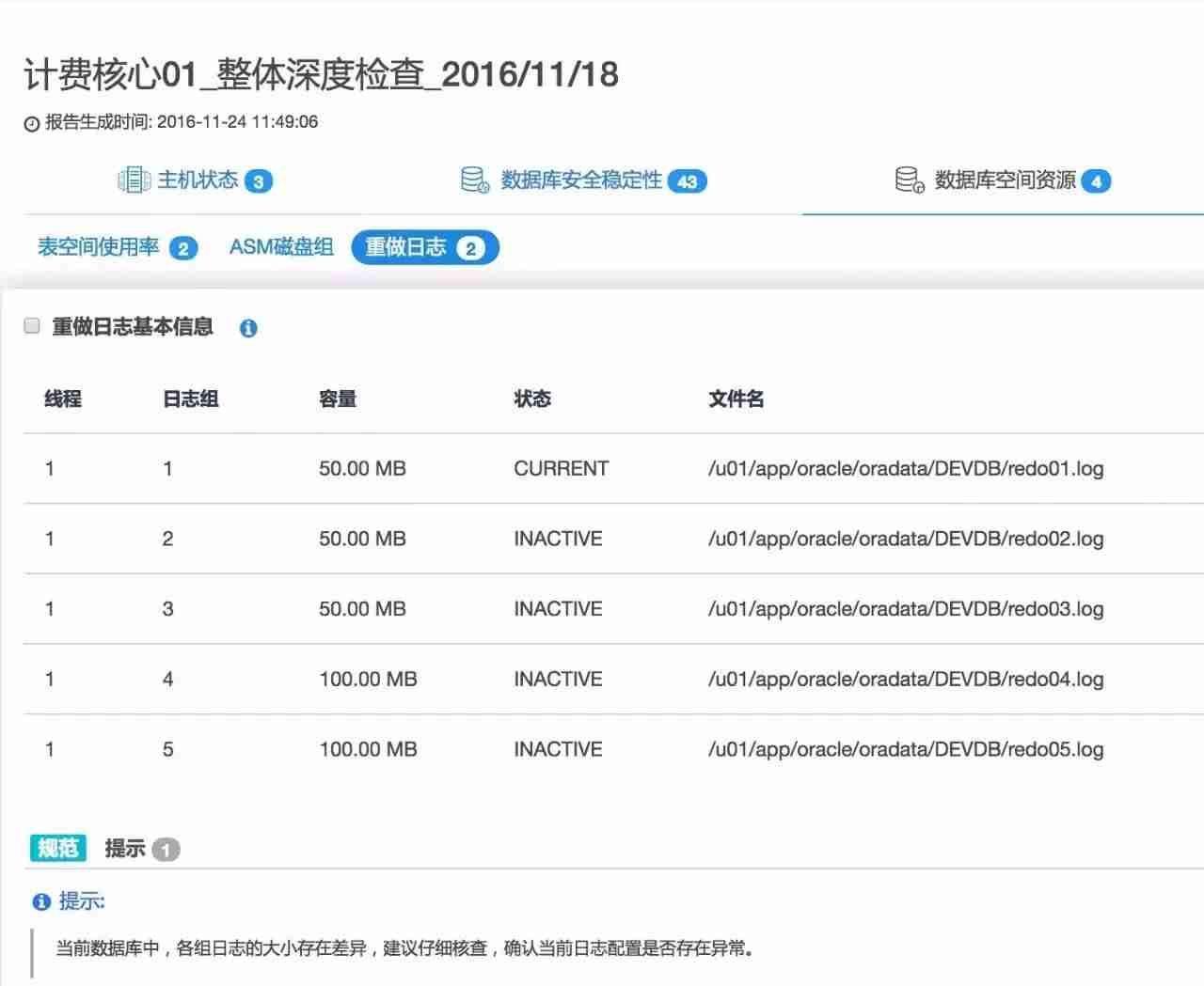 重做日志中如何分析日志容量及切换频率？