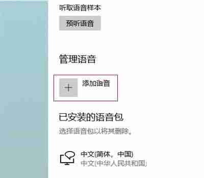 Win10怎么切换语音包 Win10切换语音包的方法