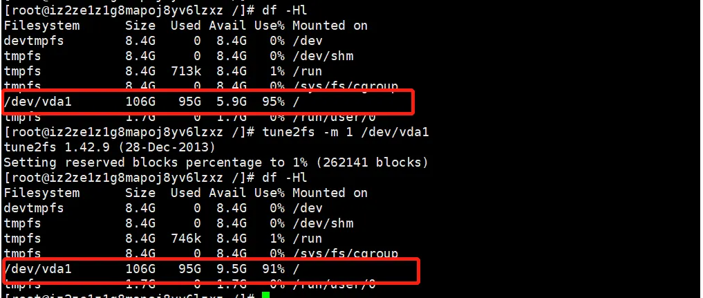 教你恢复 Linux 被吃掉的磁盘空间