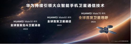 首发卫星寻呼，华为Mate 70系列持续进化突破，引领卫星通信大众化