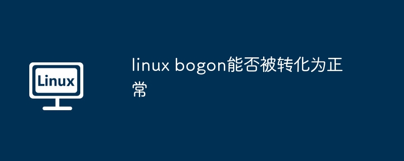 linux bogon能否被转化为正常