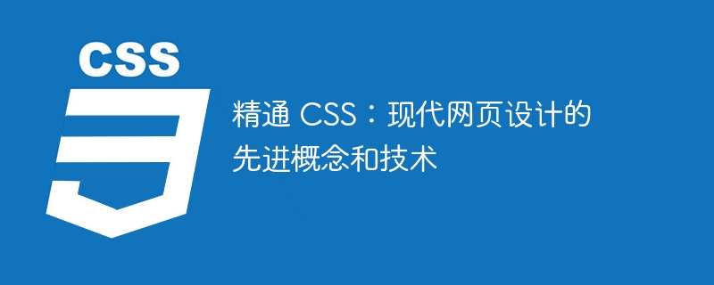 精通 CSS：现代网页设计的先进概念和技术