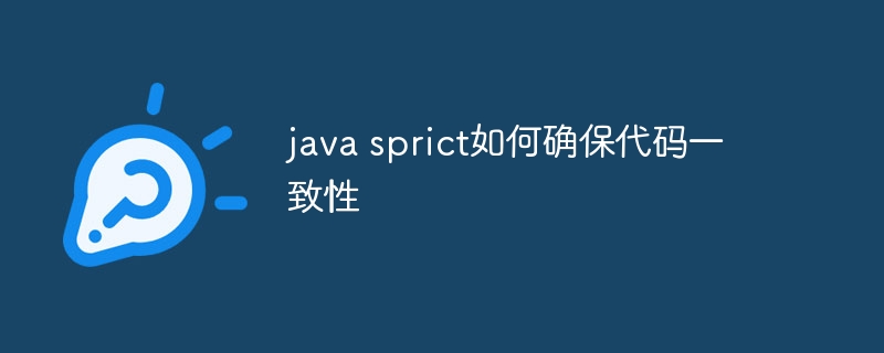 java sprict如何确保代码一致性