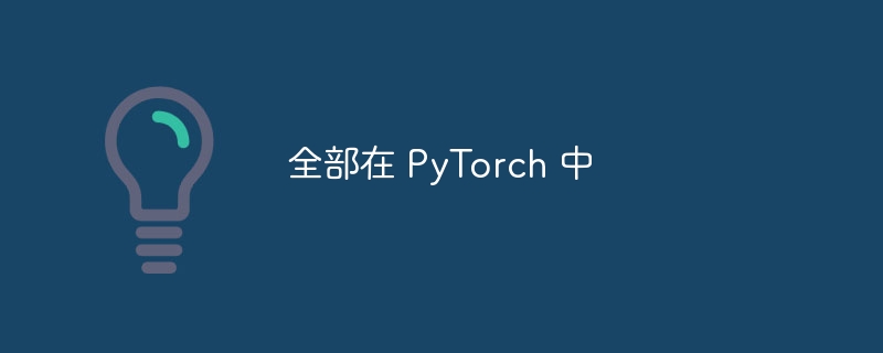 全部在 PyTorch 中